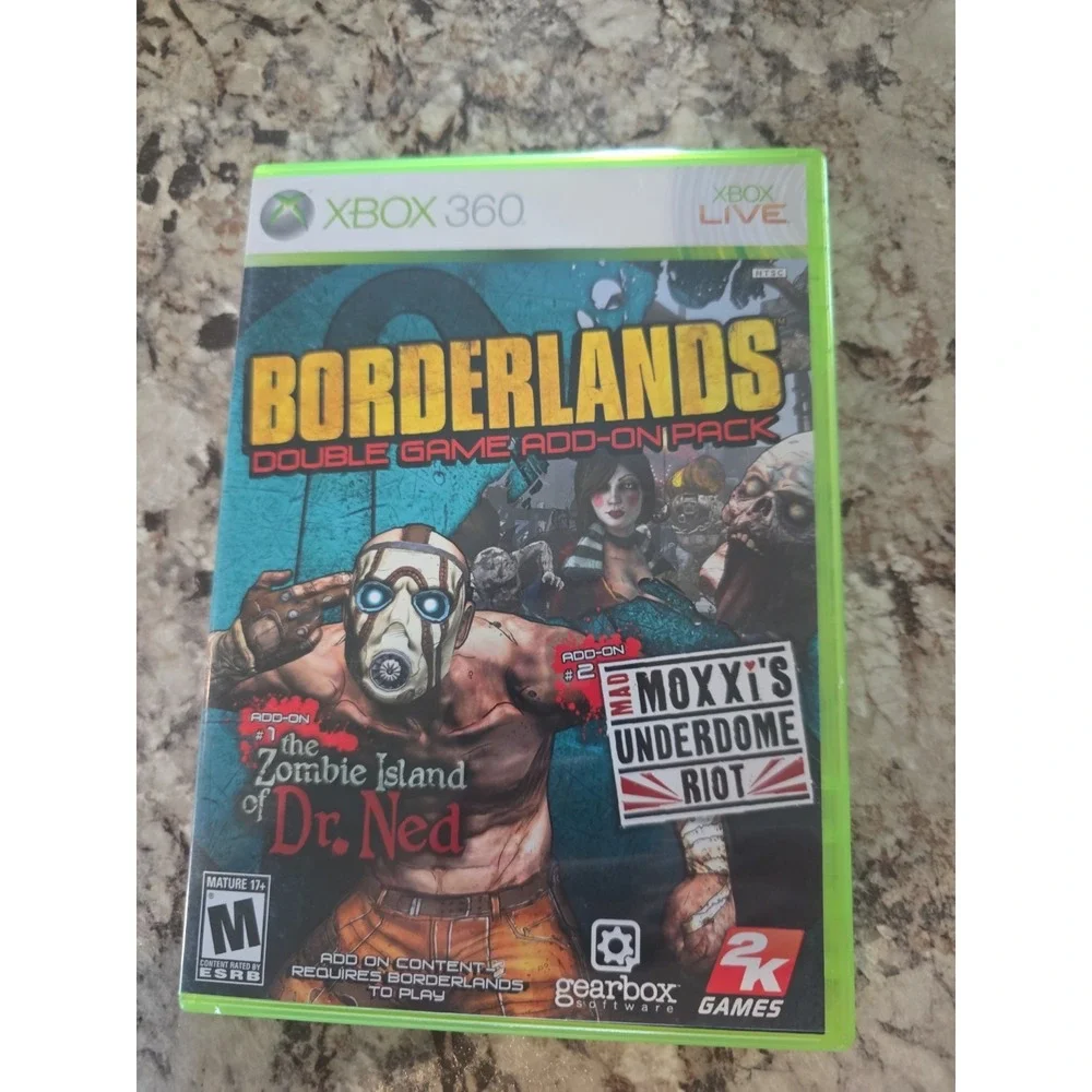 Borderlands Add-On Pack Zombie Island of Dr Ned & - Microsoft Xbox 360 FAST SHIP
